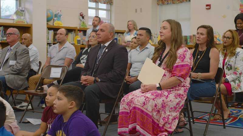 Uvalde CISD Interim Superintendent Dr. Juan Hinojosa with Principal Margaret Tarski-Rodriguez