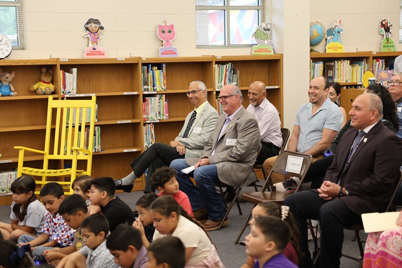 Mayor Hector Luevano and Rep. Don McLaughlin